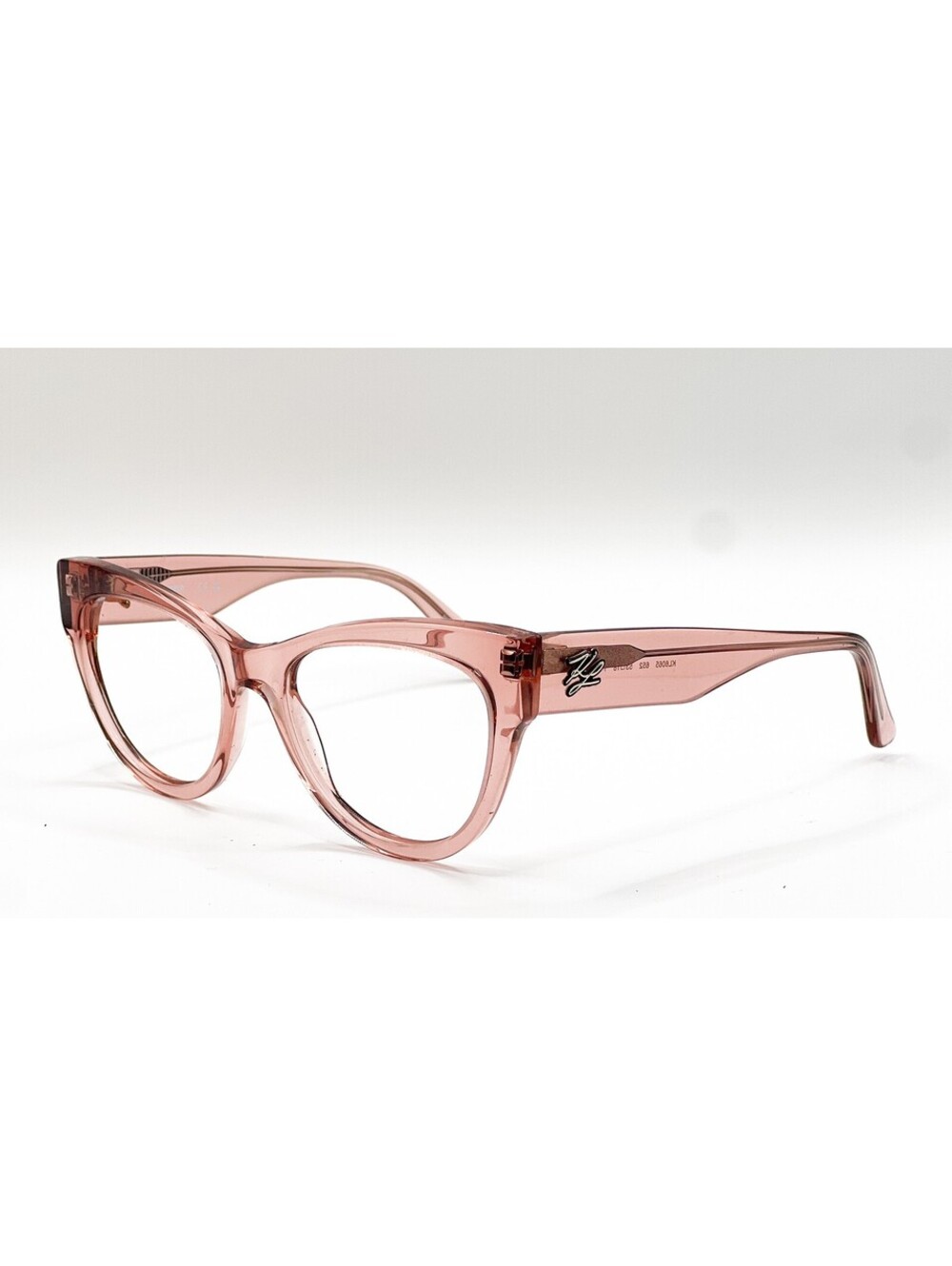 Karl Lagerfeld KL6065 652 Crystal Pink Cat Eye Eyeglass Frames 53-18-140
